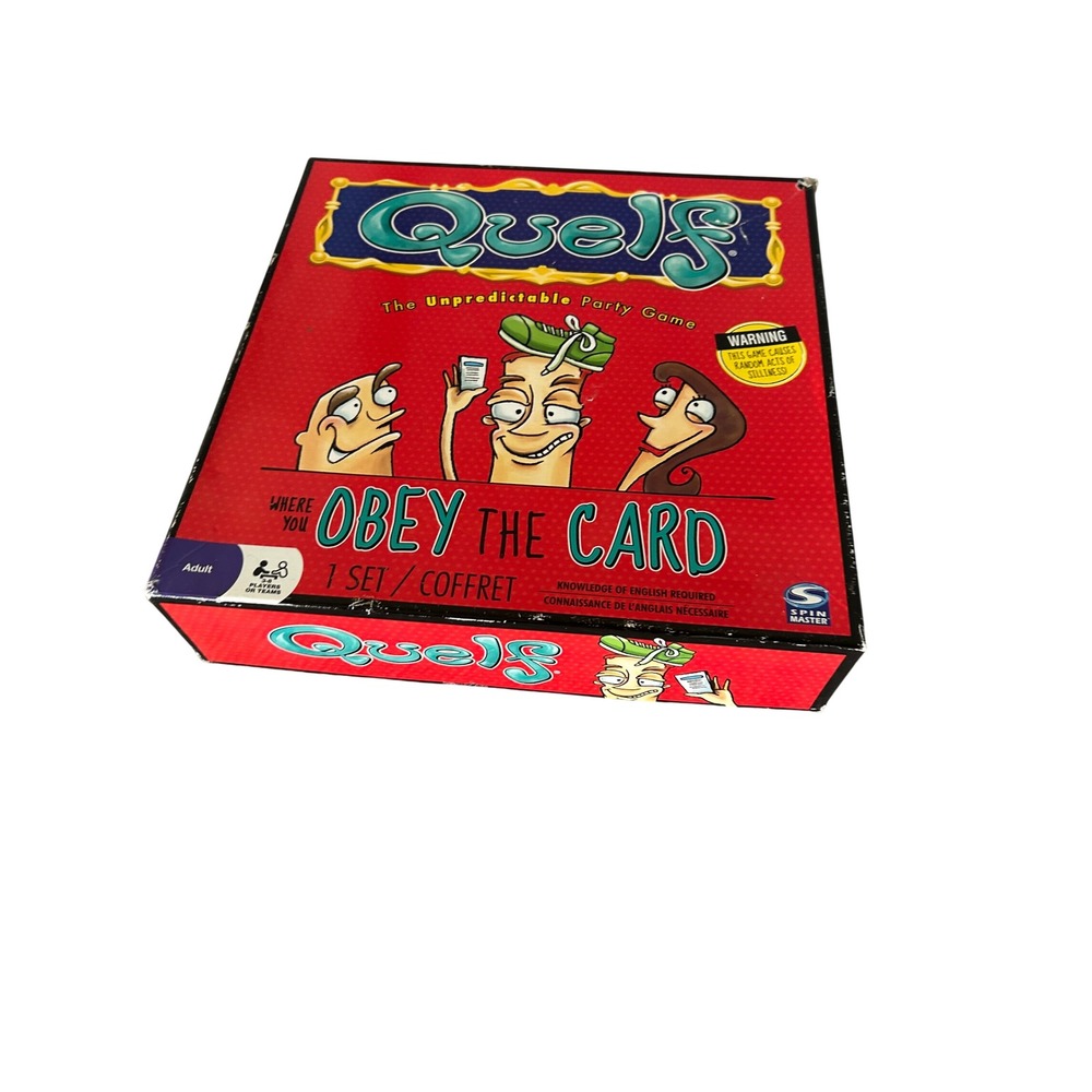 Quelf The Unpredictable Party Game Spin Master Adult Board Game 2011 Edition